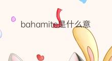 bahamite是什么意思 bahamite的中文翻译、读音、例句