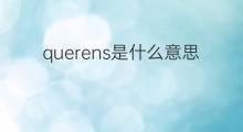 querens是什么意思 querens的中文翻译、读音、例句
