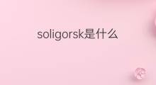 soligorsk是什么意思 soligorsk的中文翻译、读音、例句