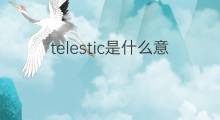 telestic是什么意思 telestic的中文翻译、读音、例句