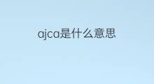 ajca是什么意思 ajca的中文翻译、读音、例句