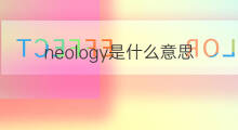 neology是什么意思 neology的中文翻译、读音、例句