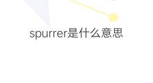 spurrer是什么意思 spurrer的中文翻译、读音、例句