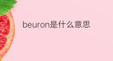 beuron是什么意思 beuron的中文翻译、读音、例句