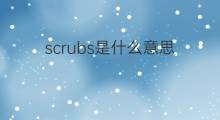 scrubs是什么意思 scrubs的中文翻译、读音、例句