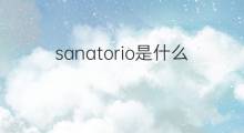 sanatorio是什么意思 sanatorio的中文翻译、读音、例句