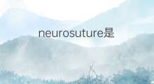 neurosuture是什么意思 neurosuture的中文翻译、读音、例句