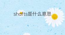 shafts是什么意思 shafts的中文翻译、读音、例句