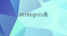 strategists是什么意思 strategists的中文翻译、读音、例句