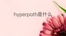hyperpath是什么意思 hyperpath的中文翻译、读音、例句