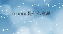 manne是什么意思 manne的中文翻译、读音、例句
