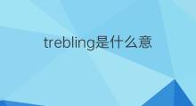 trebling是什么意思 trebling的中文翻译、读音、例句