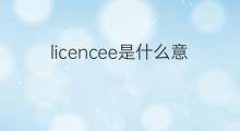 licencee是什么意思 licencee的中文翻译、读音、例句