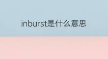 inburst是什么意思 inburst的中文翻译、读音、例句