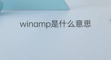 winamp是什么意思 winamp的中文翻译、读音、例句