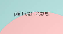 plinth是什么意思 plinth的中文翻译、读音、例句