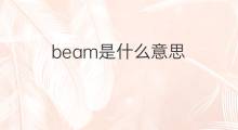 beam是什么意思 beam的中文翻译、读音、例句