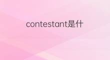 contestant是什么意思 contestant的中文翻译、读音、例句