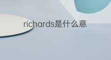 richards是什么意思 richards的中文翻译、读音、例句