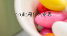 skulls是什么意思 skulls的中文翻译、读音、例句