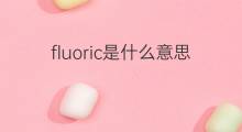 fluoric是什么意思 fluoric的中文翻译、读音、例句