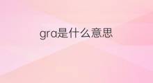 gra是什么意思 gra的中文翻译、读音、例句