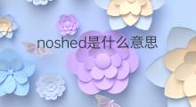 noshed是什么意思 noshed的中文翻译、读音、例句