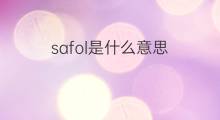 safol是什么意思 safol的中文翻译、读音、例句