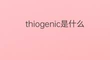 thiogenic是什么意思 thiogenic的中文翻译、读音、例句