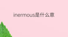 inermous是什么意思 inermous的中文翻译、读音、例句