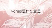 varies是什么意思 varies的中文翻译、读音、例句