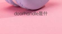 doorhandle是什么意思 doorhandle的中文翻译、读音、例句