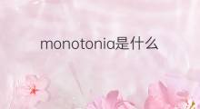 monotonia是什么意思 monotonia的中文翻译、读音、例句
