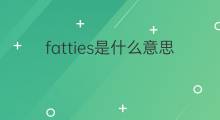 fatties是什么意思 fatties的中文翻译、读音、例句