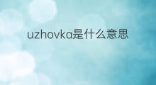 uzhovka是什么意思 uzhovka的中文翻译、读音、例句
