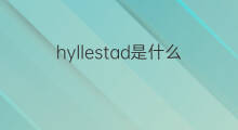 hyllestad是什么意思 hyllestad的中文翻译、读音、例句