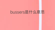 bussers是什么意思 bussers的中文翻译、读音、例句