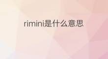 rimini是什么意思 rimini的中文翻译、读音、例句