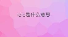 ioio是什么意思 ioio的中文翻译、读音、例句