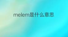 melem是什么意思 melem的中文翻译、读音、例句