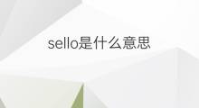 sello是什么意思 sello的中文翻译、读音、例句