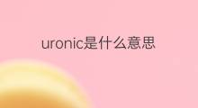 uronic是什么意思 uronic的中文翻译、读音、例句