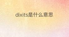 dixits是什么意思 dixits的中文翻译、读音、例句