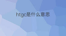 htgc是什么意思 htgc的中文翻译、读音、例句