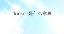 flansch是什么意思 flansch的中文翻译、读音、例句