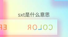 sxt是什么意思 sxt的中文翻译、读音、例句