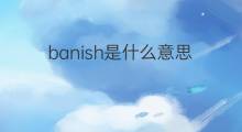 banish是什么意思 banish的中文翻译、读音、例句
