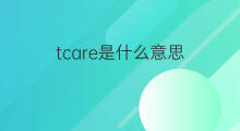 tcare是什么意思 tcare的中文翻译、读音、例句
