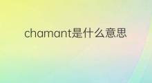 chamant是什么意思 chamant的中文翻译、读音、例句