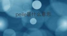 peile是什么意思 peile的中文翻译、读音、例句